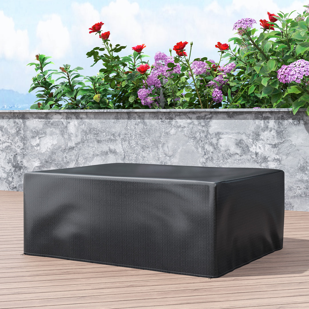 Garden Furniture Cover, Waterproof Anti-UV Large Protective Patio Set Covers, 235 x 190 x 90cm, Black