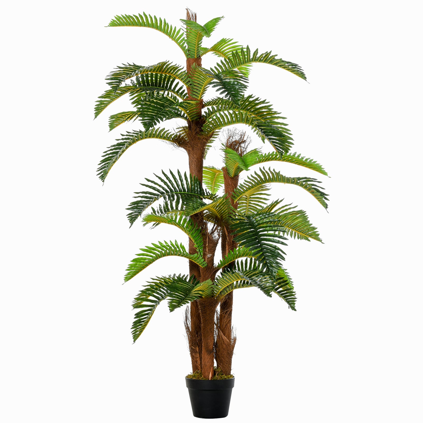 Artificial Plant Tropical Palm in Pot, Fake Plants for Home Indoor Decor, 150cm, Green