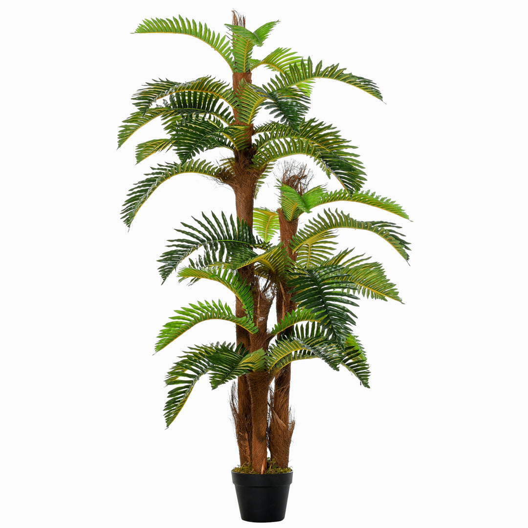 MCL Artificial Plant Tropical Fern in Pot, Fake Plants for Home Indoor Decor, 150cm, Green