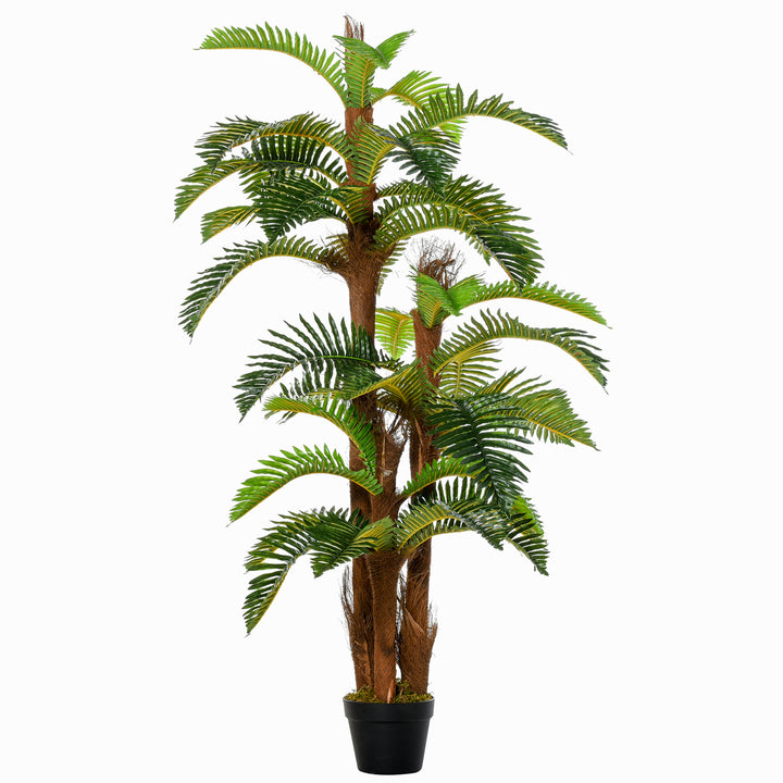 MCL Artificial Plant Tropical Fern in Pot, Fake Plants for Home Indoor Decor, 150cm, Green