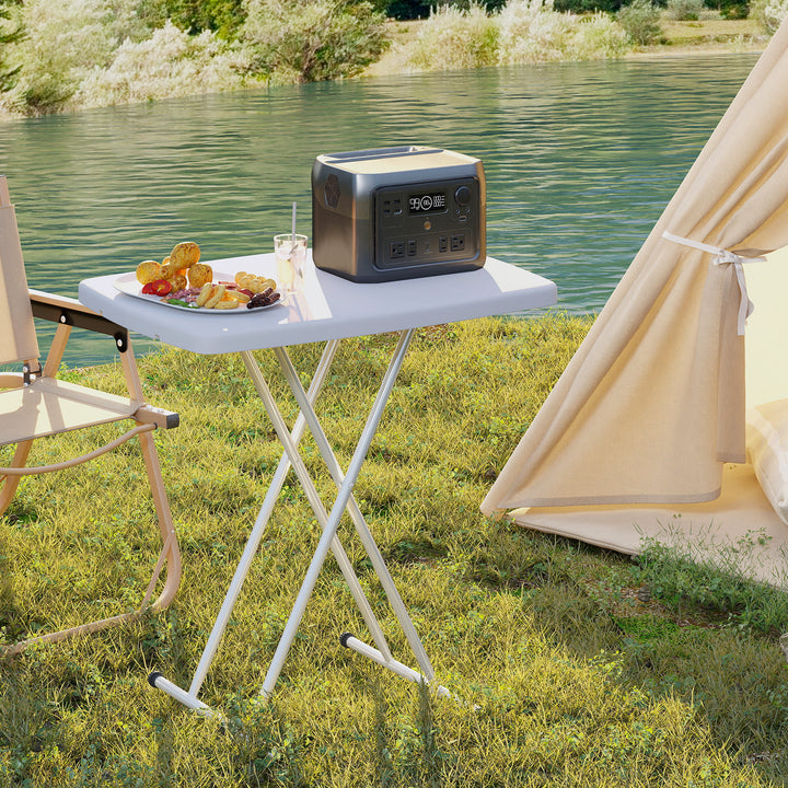 Minimal Folding Outdoor Table - White