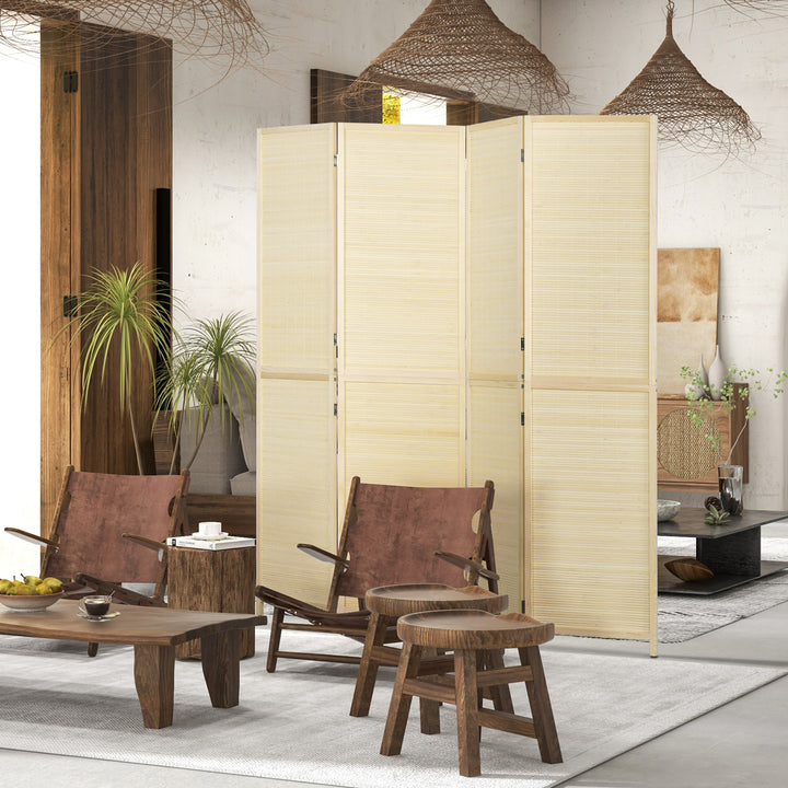 Room Divider, Freestanding Privacy Screen, 4 Panel Folding, 180 x 180c