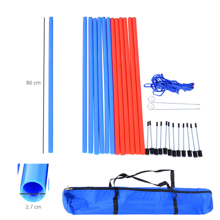 MCL Dog Agility Training Equipment Dog Play Run Obedience Training Set Adjustable (Poles)