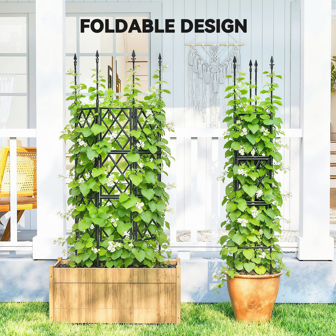 Foldable Garden Trellis, Lattice Climbing Support Trellis for Garden, 