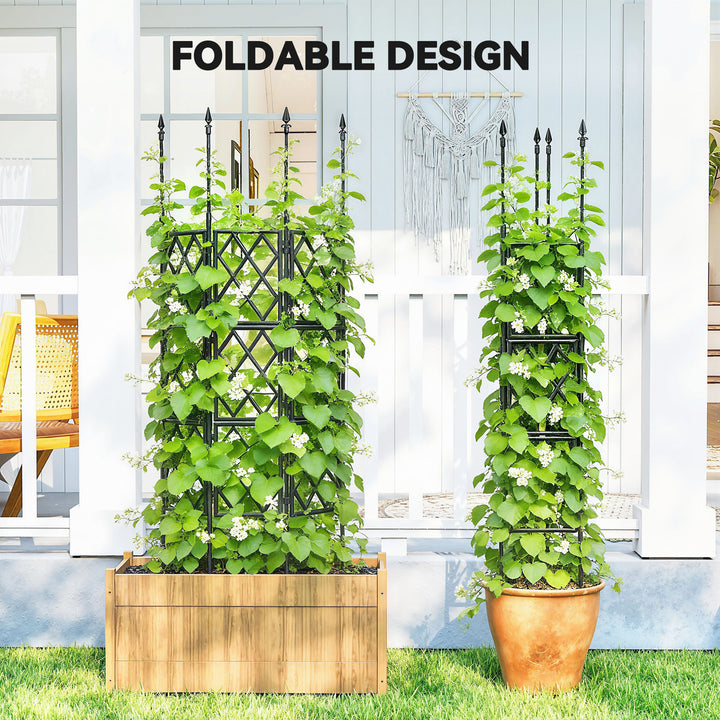 Foldable Garden Trellis, Lattice Climbing Support Trellis for Garden, 