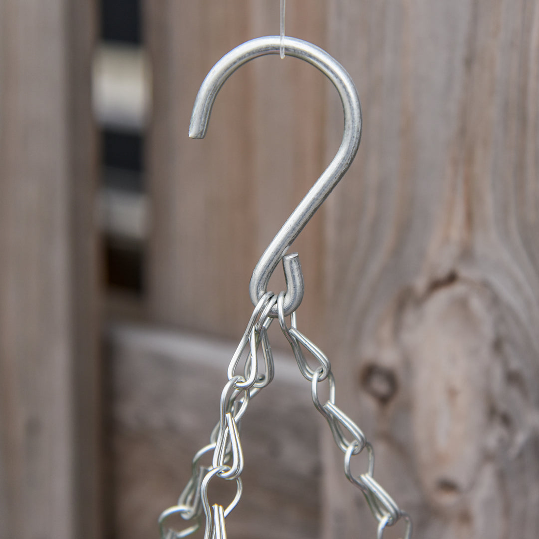 MCL Set of Two Hanging Lisianthus Flower Pots - Pink/Green