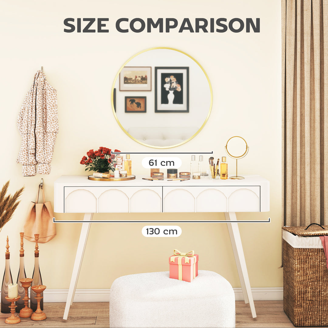 61cm Decorative Wall Mirror for Bedroom Living Room, Modern Round Bath