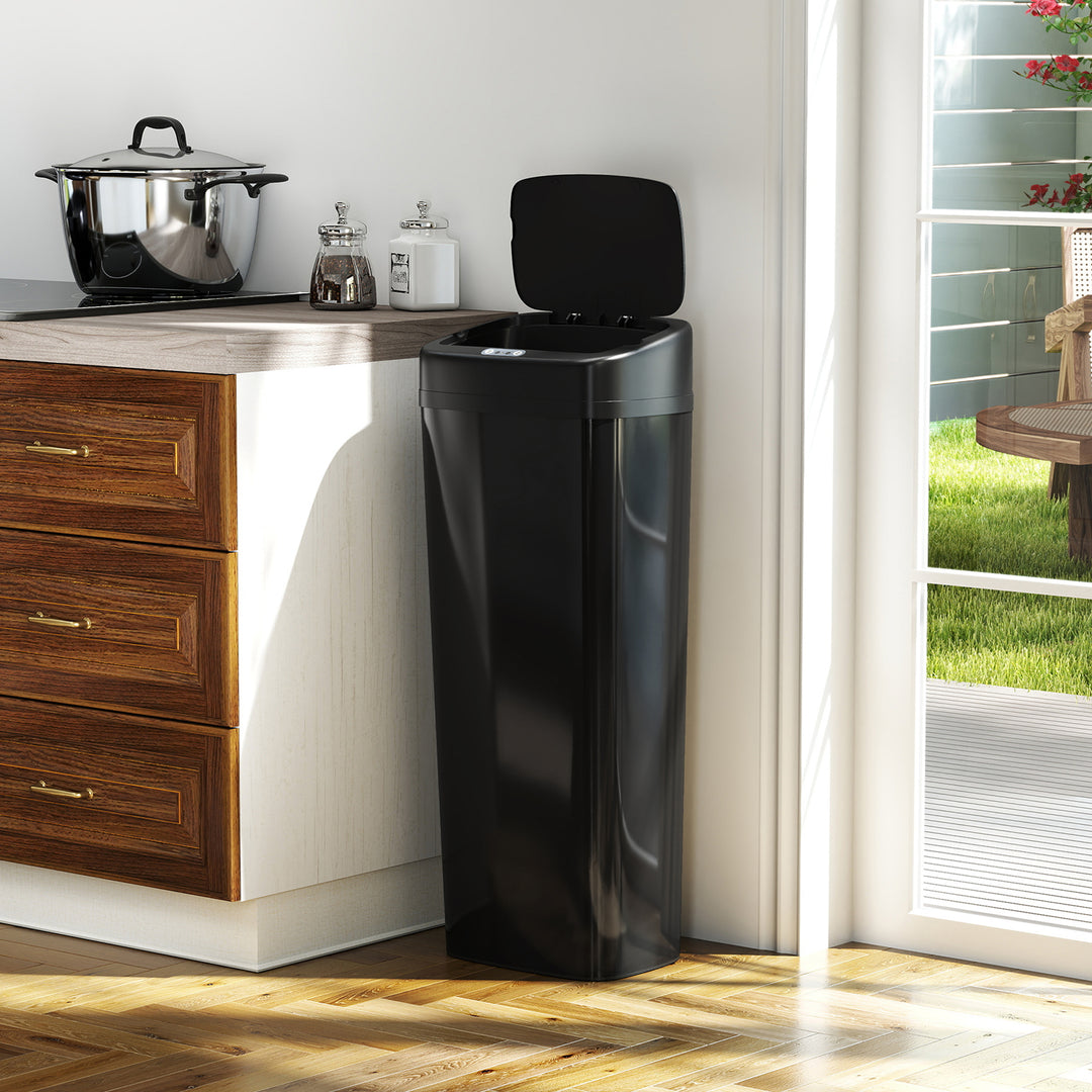 50L Stainless Steel Sensor Bin - Silver Tone