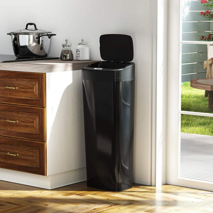 50L Stainless Steel Sensor Bin - Silver Tone