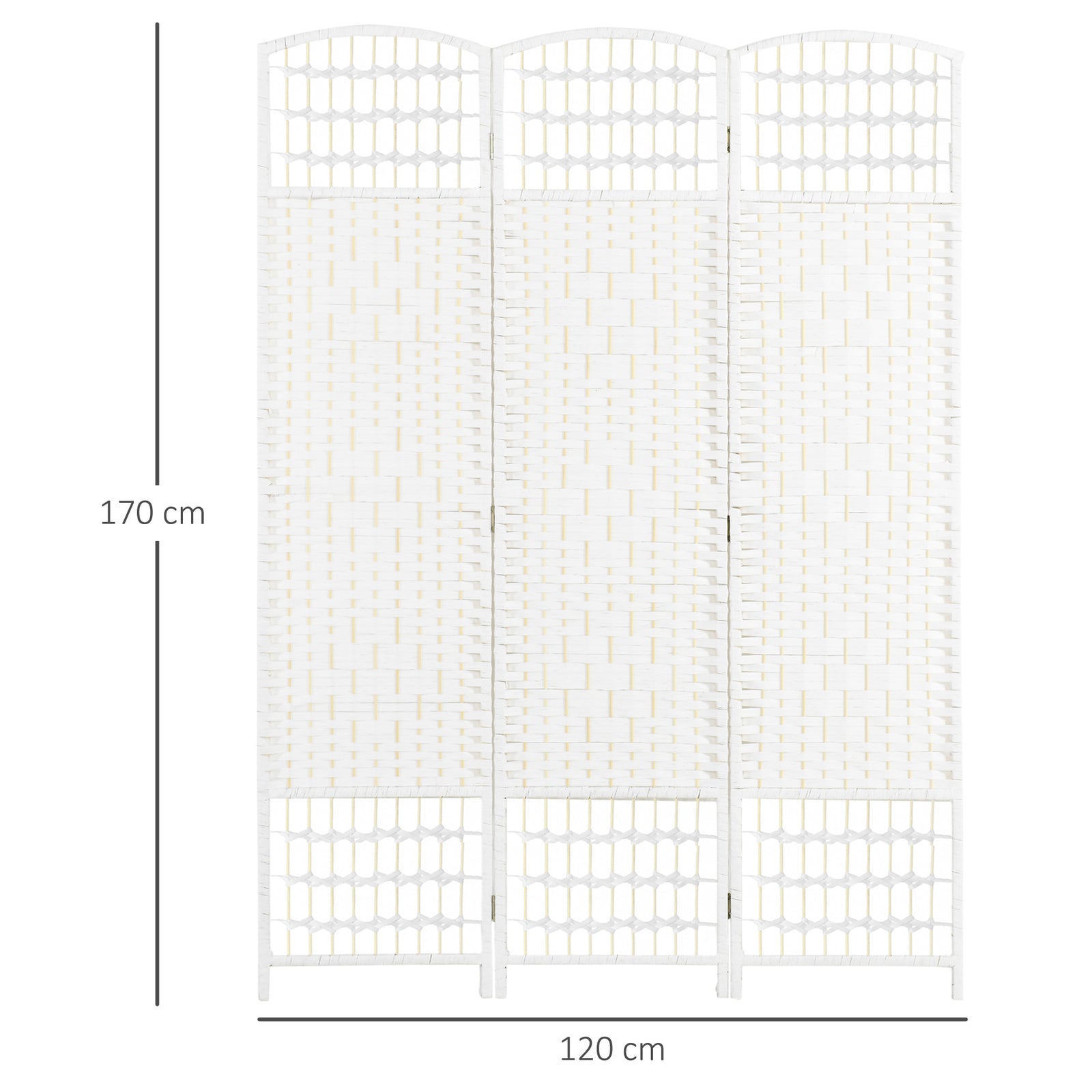 3 Panel Folding Room Divider, Privacy Screen, Paravent Partition Separ