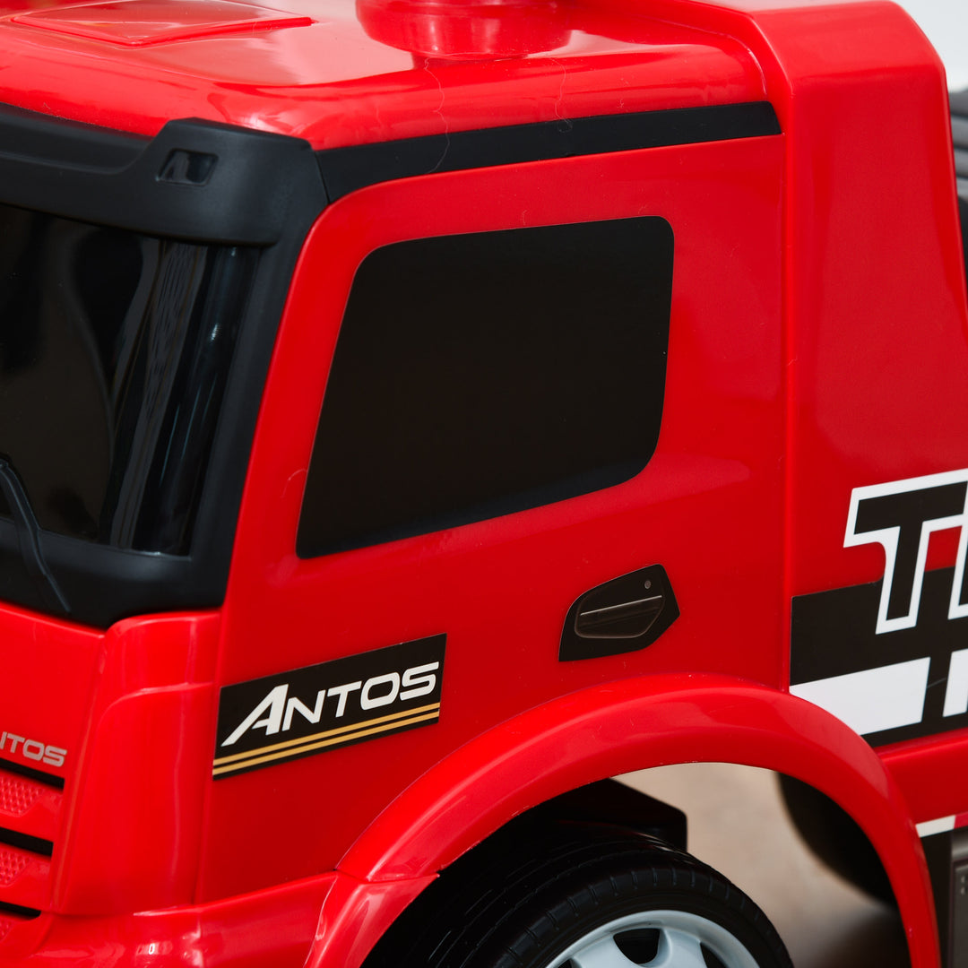 MCL Compatible Kids Ride On Car Truck Mercedes Benz Licensed Toddler Foot To Floor Slider w/Under Seat Storage for 12 - 36 Months Red