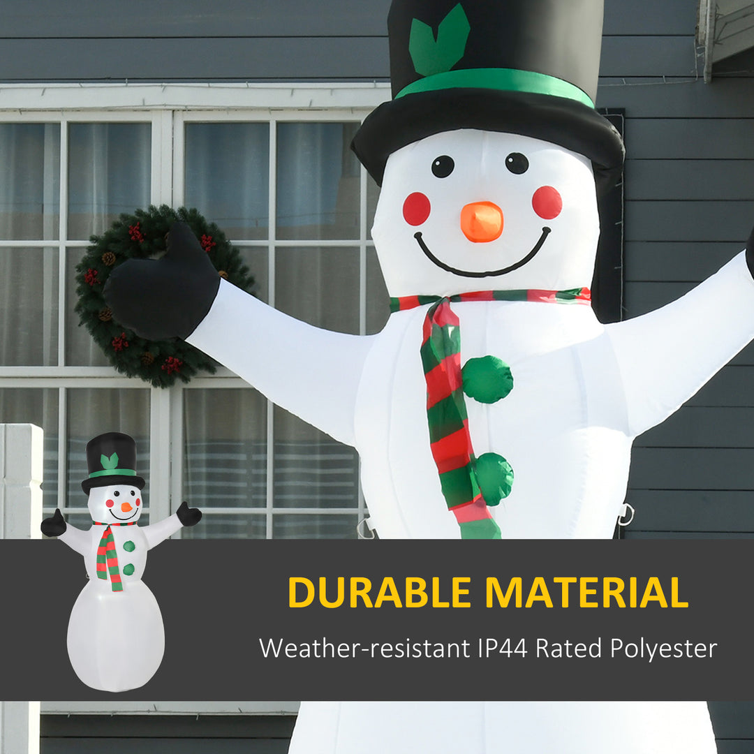 MCL 6.5ft Inflatable Snowman LED Christmas Xmas Air Blown Holiday Decoration Outdoor Garden Decor