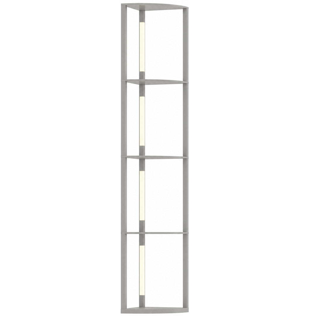 Three-Tier Corner Floor Lamp - Grey