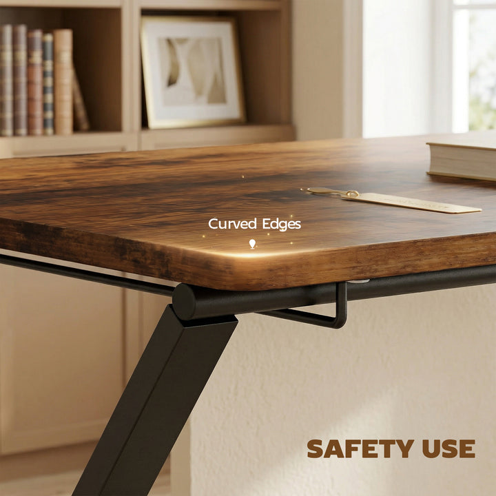 Compact Folding Desk for Small Spaces with Storage Shelf for Home Offi