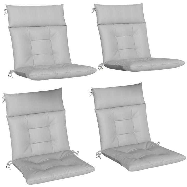 Patio Chair Cushions Set of 4, Waterproof Non-Slip Lounge Chair Cushio