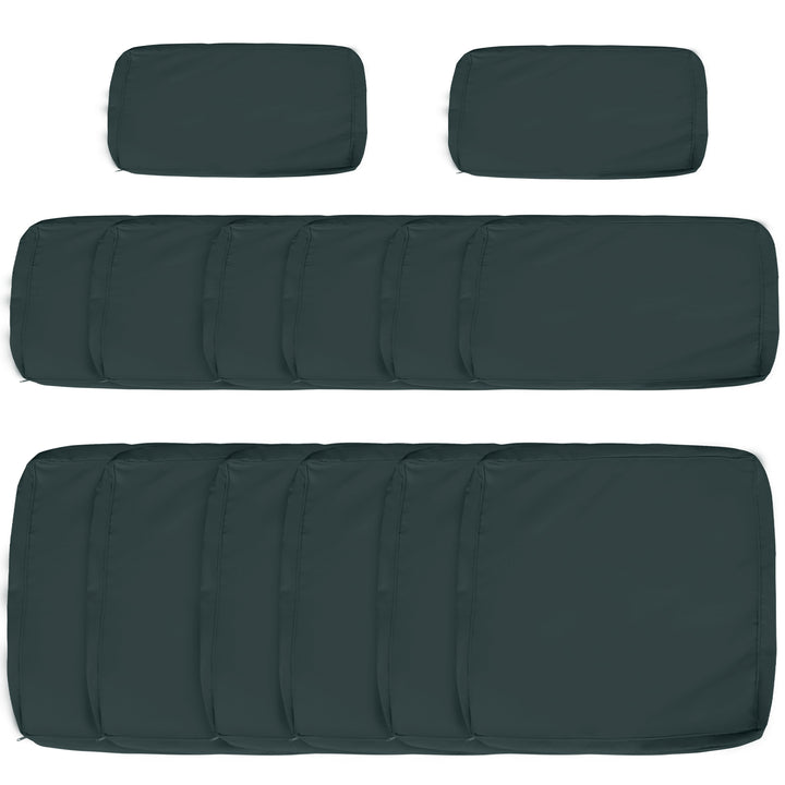 Garden Rattan Sofa Cushion Polyester Cover Replacement Outdoor- No Cus
