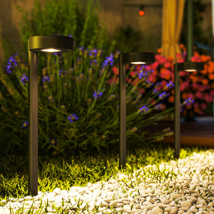 Solar Lights Outdoor Garden Stake 8 Pack Pathway Lighting, Solar Stake Lights with Auto On/Off LED, IP44 Waterproof Plastic Outdoor Garden Lighting for Path, Patio and Landscape