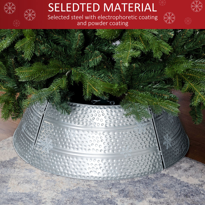 MCL 66cm Hammered Steel Christmas Tree Base Collar