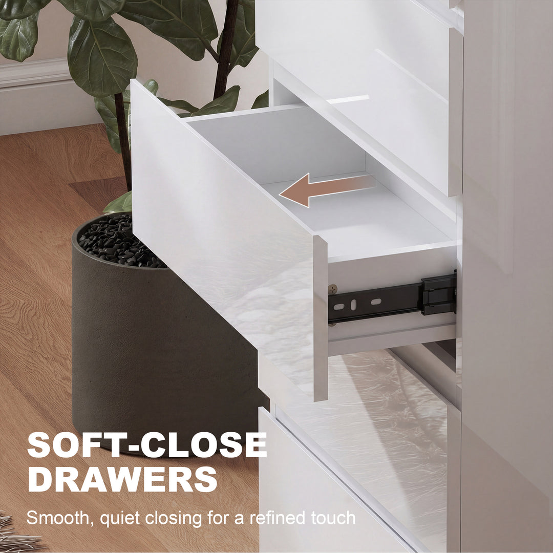 Chest of Drawers, 5-Drawer Storage Cabinets, Modern Dresser, Storage D