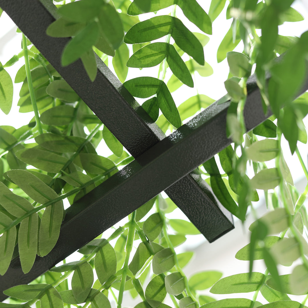 210cm Decorative Metal Garden Trellis Arch with Durable Steel Tubing &amp;