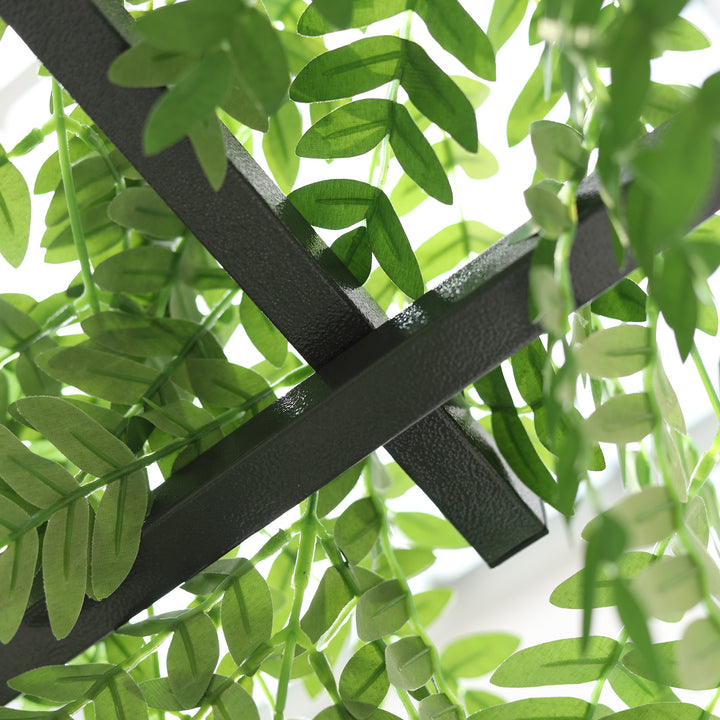 210cm Decorative Metal Garden Trellis Arch with Durable Steel Tubing &amp;