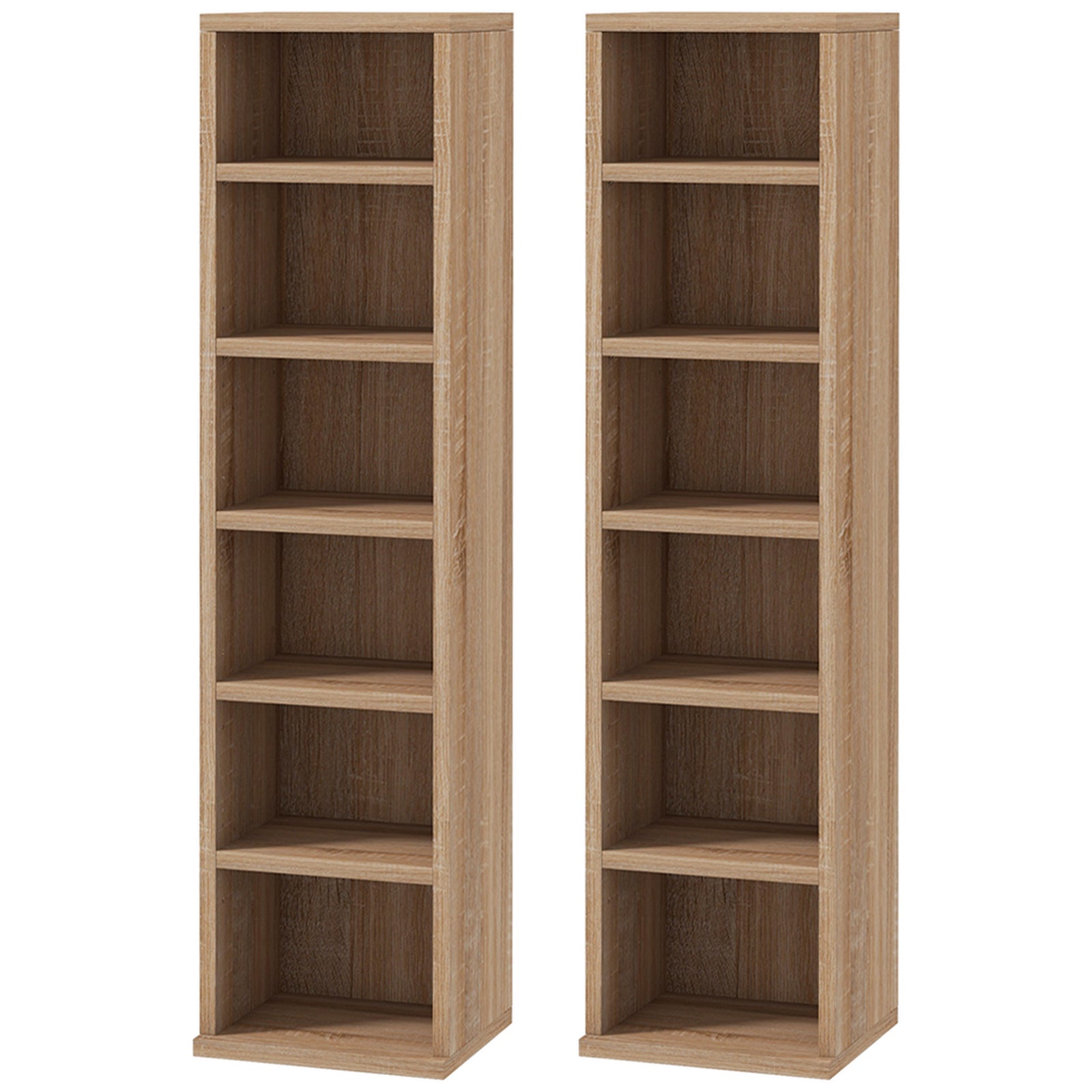 Set of Two 102 CD Storage Units - Wood-Effect