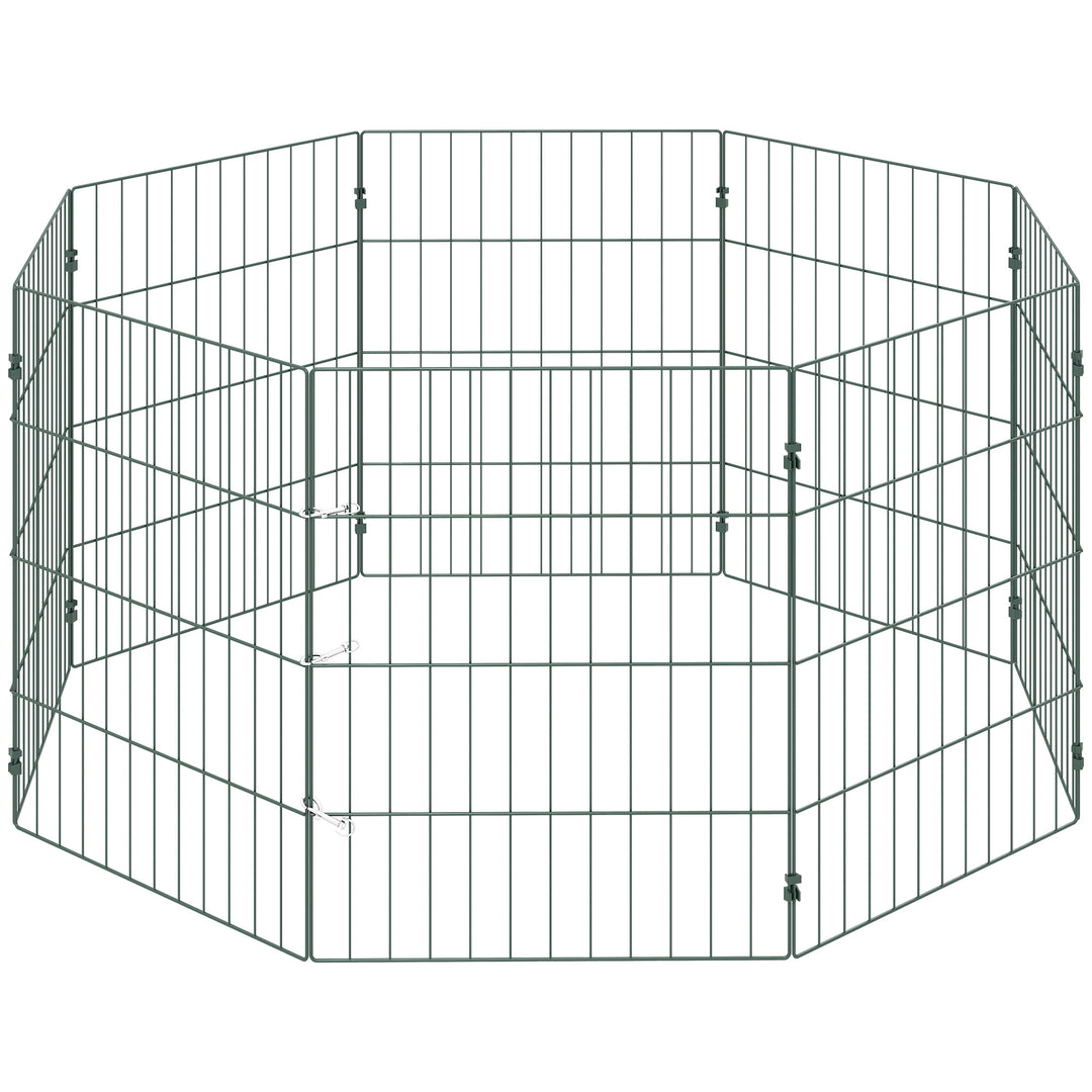 8 Panel Pet Playpen for Small Dogs Indoor Outdoor 60 cm Height