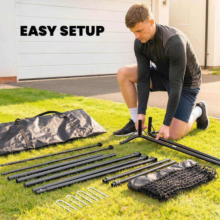 Football Rebounder Net, Portable Kickback Football Rebounder Net with 