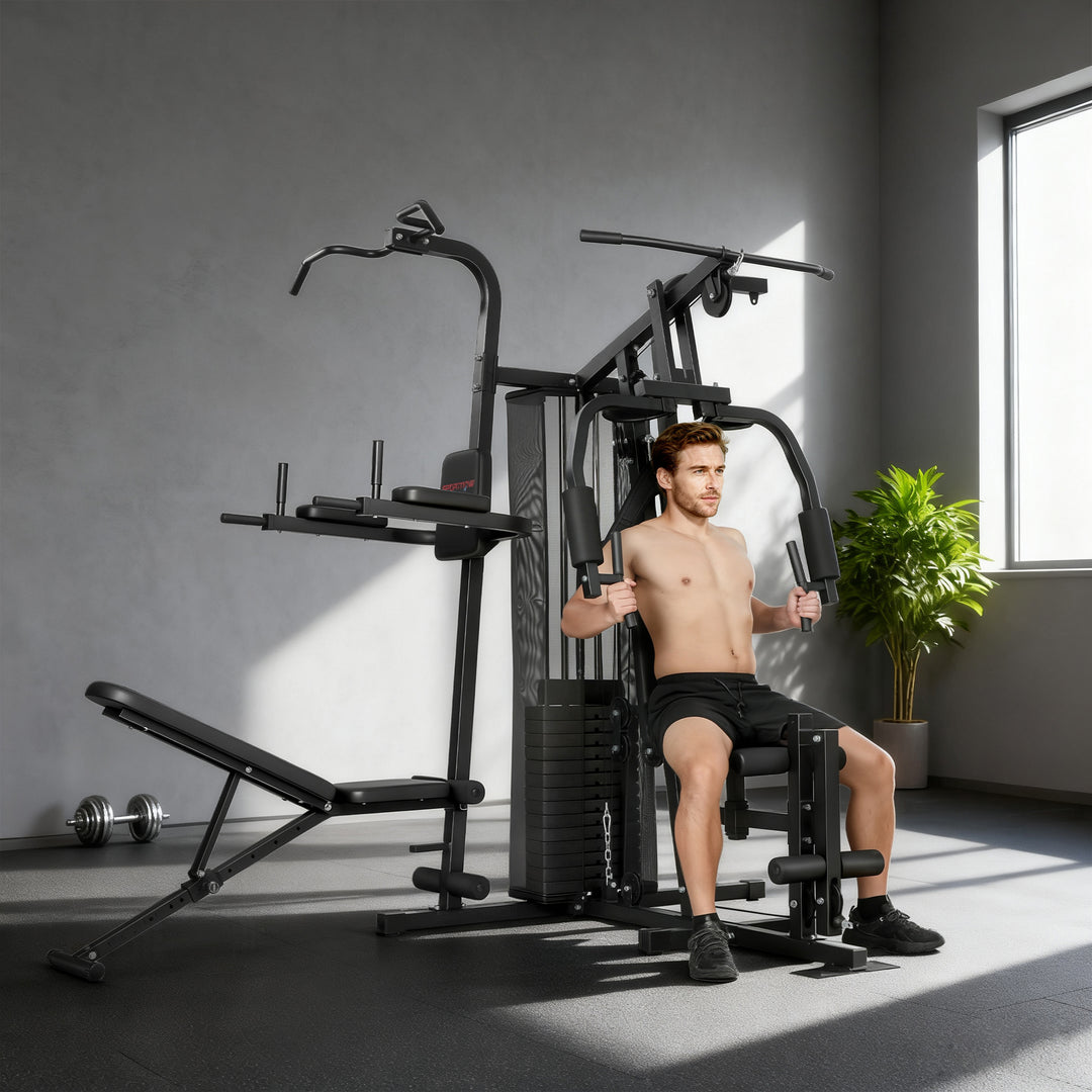 All-in-One Home Gym Machine, Multifunctional Power Cage with 69 kg Wei
