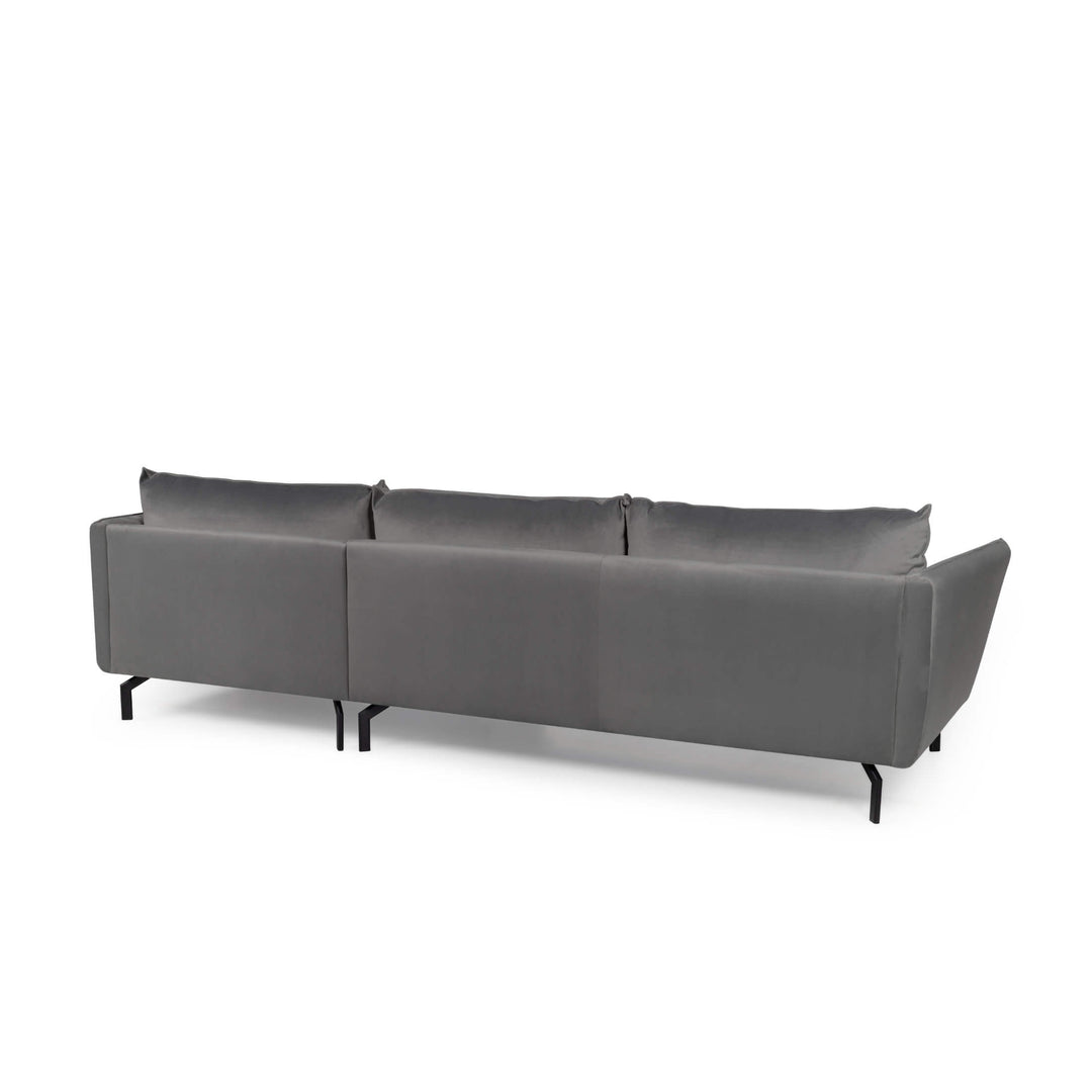 Elford Fabric Corner Sofa Grey
