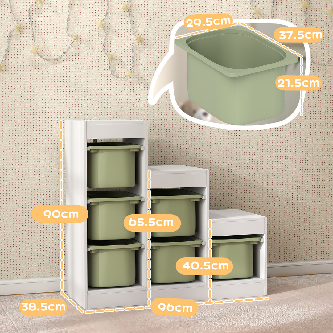 Toy Storage Organiser, Three-Layer Kids Toy Storage Units, with Remova
