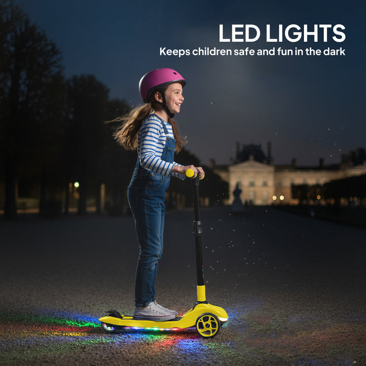 Three-Wheel Foldable Electric Scooter for Kids Aged 6-10 Years