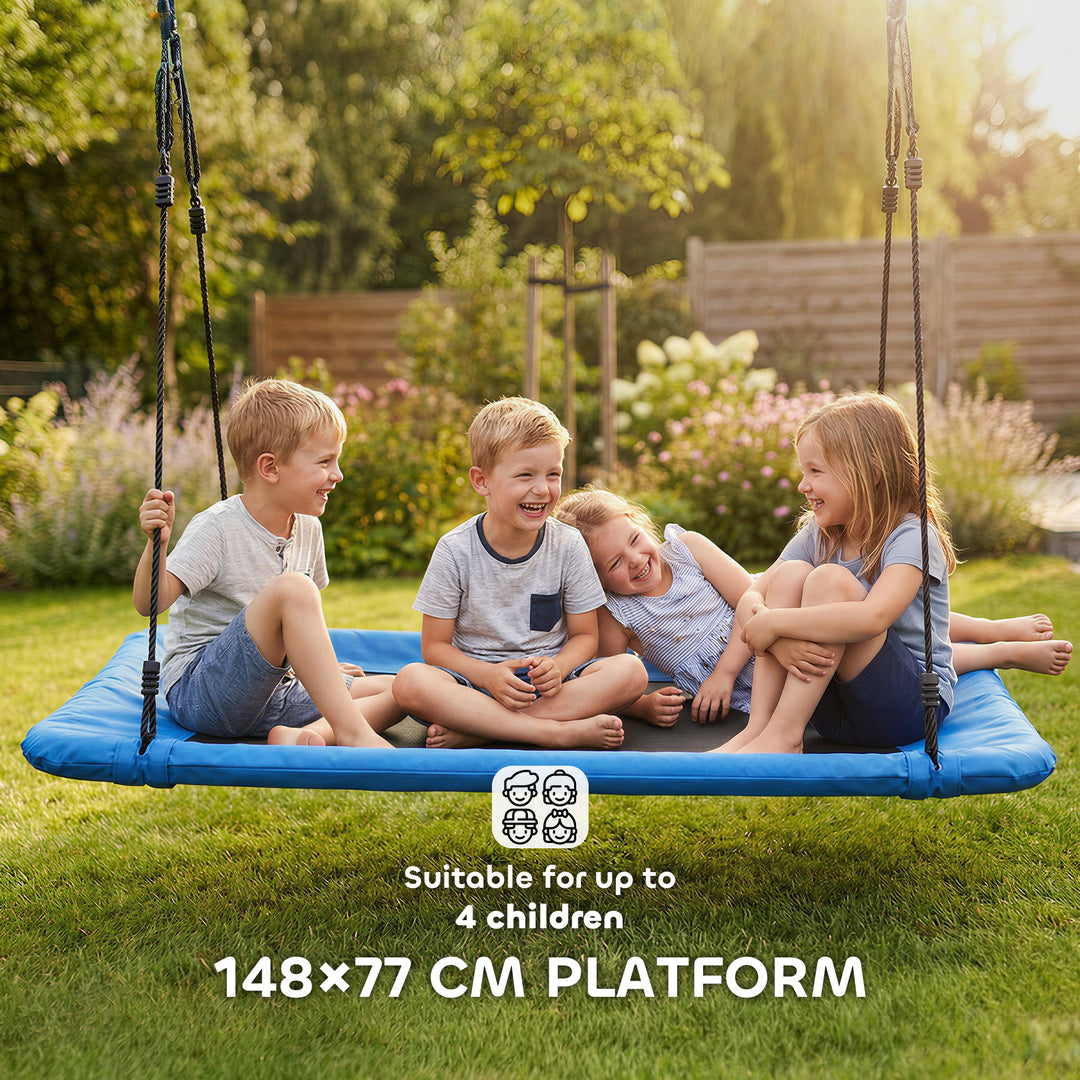 Nest Swing with Adjustable Ropes and Tree Straps, Basket Swing for Kid