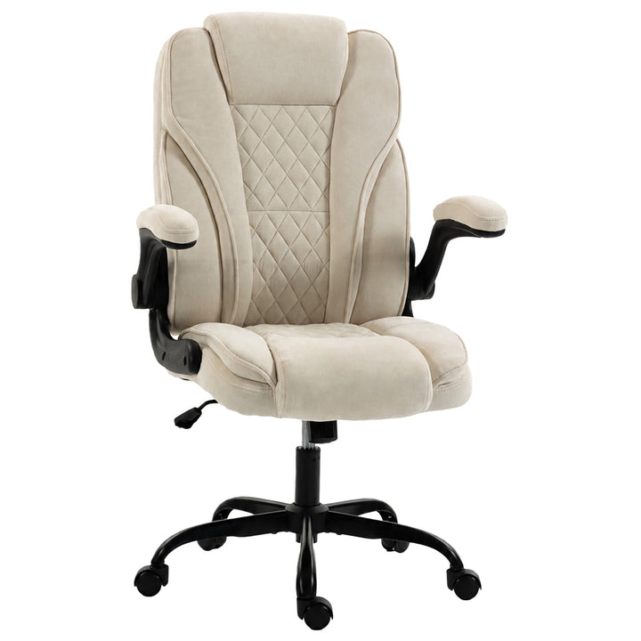 Office Chair, Ergonomic Desk Chair with Flip-up Armrest, Pocket Spring