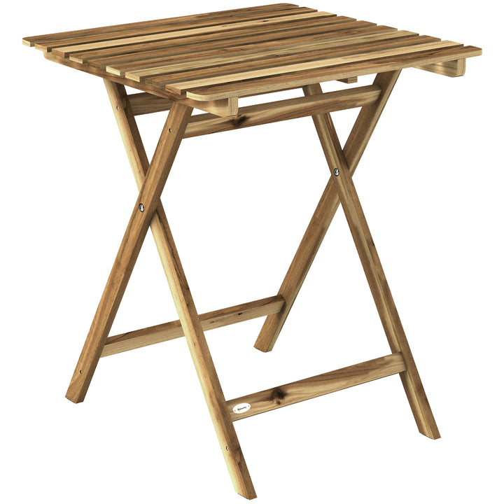 Outdoor Coffee Table Foldable Wooden Garden Table for Patio Balcony Na