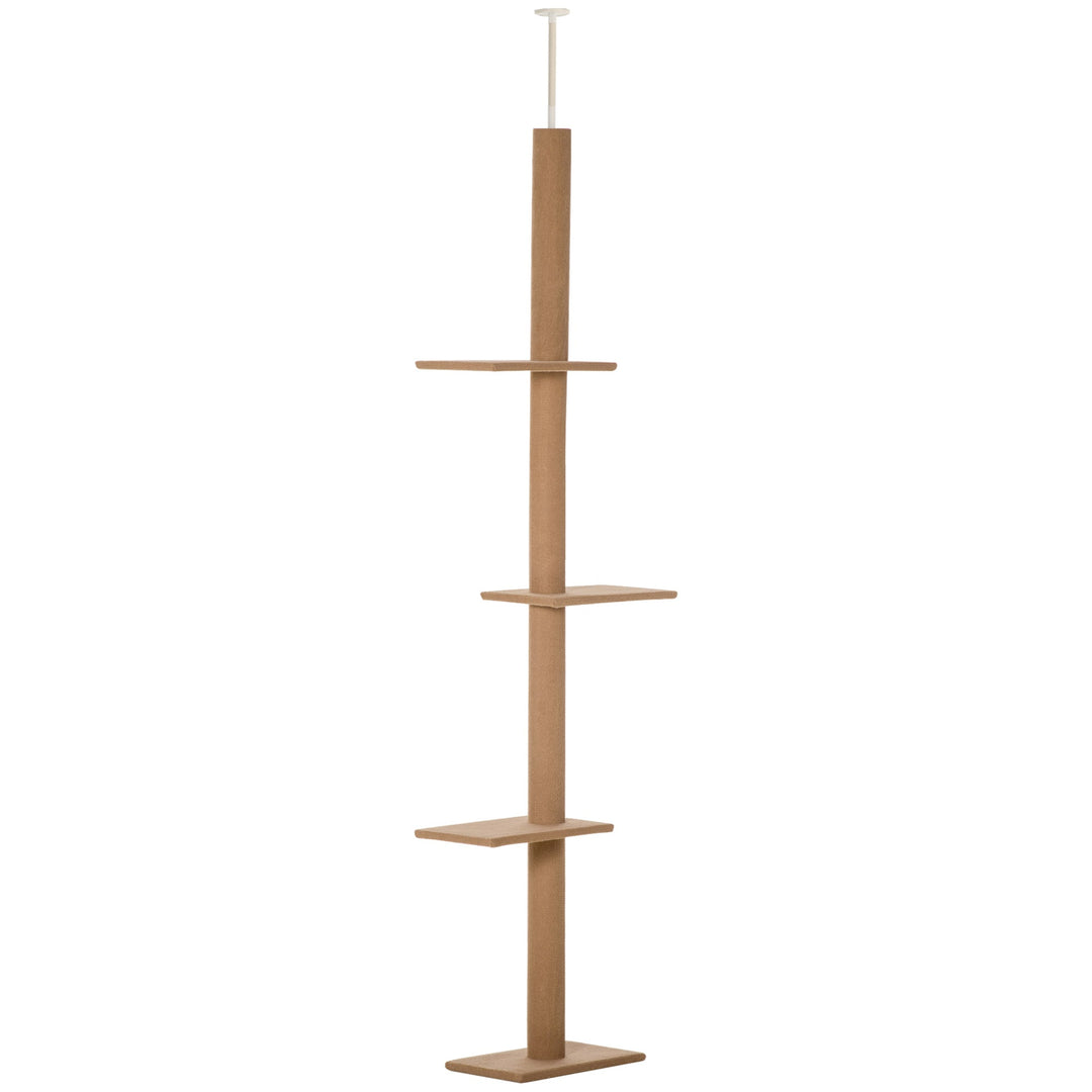 MCL 260cm Floor To Ceiling Cat Tree for Indoor Cats w/ Three Platforms Activity Centre