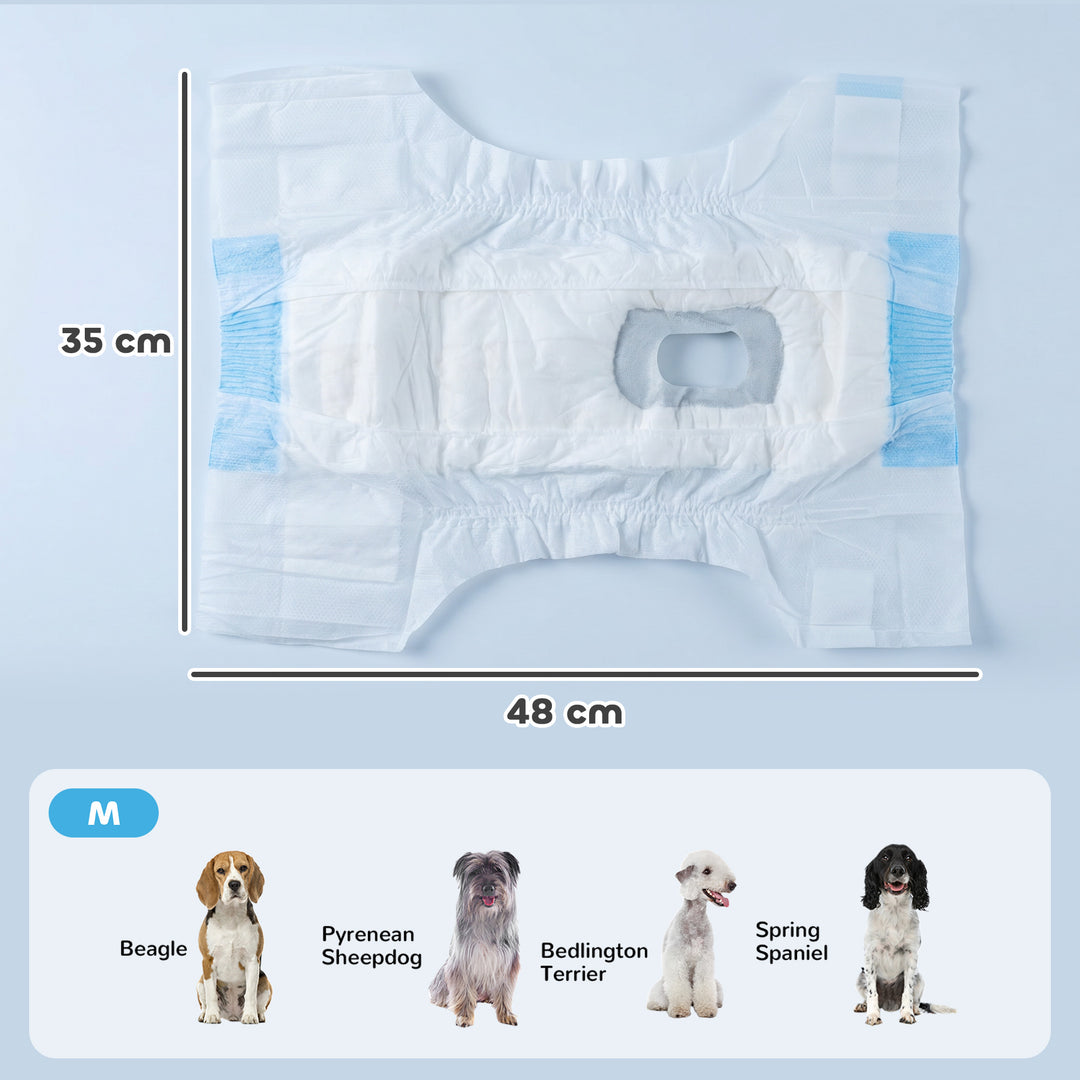 Disposable Dog Diapers Female for M Dogs Incontinence or Excitable Uri