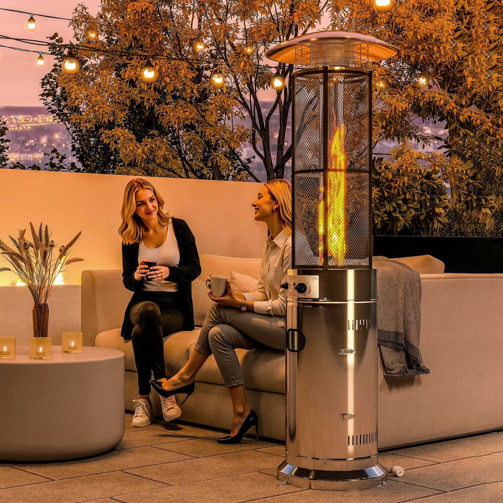 11Kw Adjustable Heat Gas Patio Heater