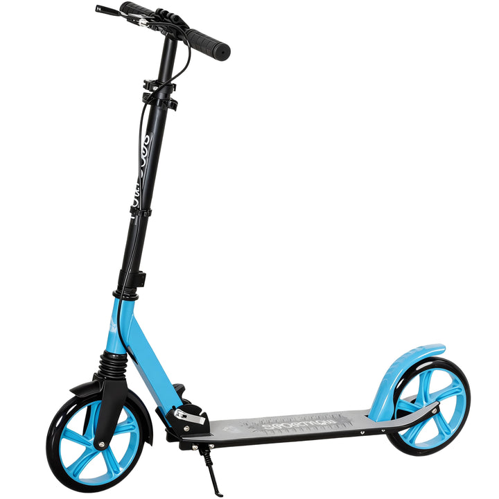 One-click Folding Kick Scooter for 14+ w/ Adjustable Handlebar, Push S