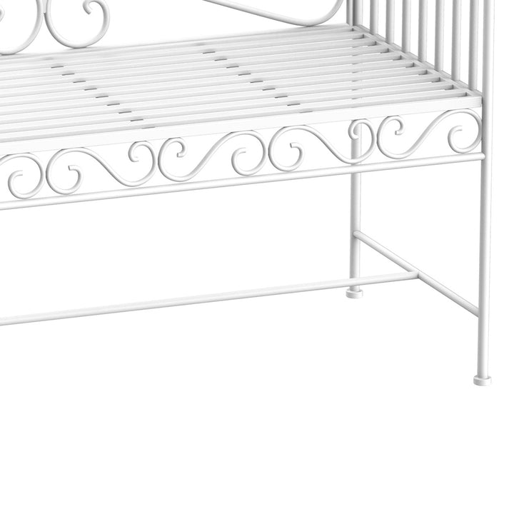 Outsunny Heavy-Duty Garden Bench-White