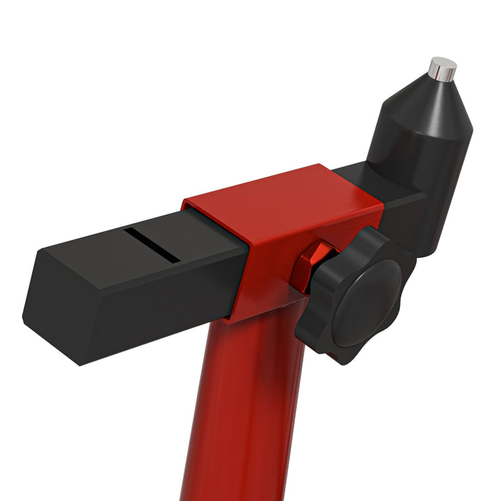 Front Motorcycle Paddock Stand Motorbike Stand with Anti-Slip Mat, U-Shaped and L-Shaped Adapters, 200 kg Capacity, for 18", 17" and 10" Tyre, Red
