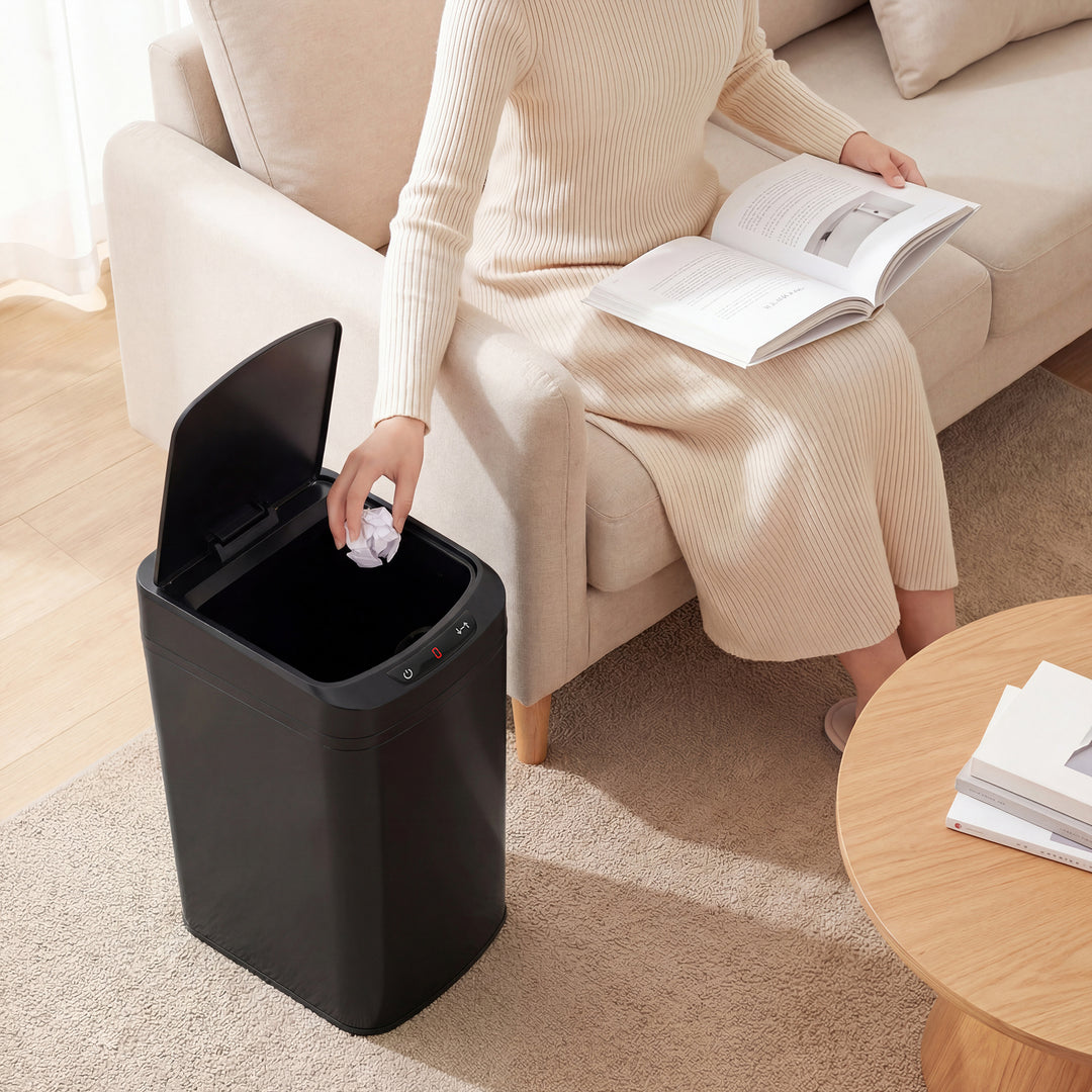 12L Sensor Bin, Automatic Touchless Motion Sensor Kitchen Bin with Fingerprint Resistant Stainless Steel