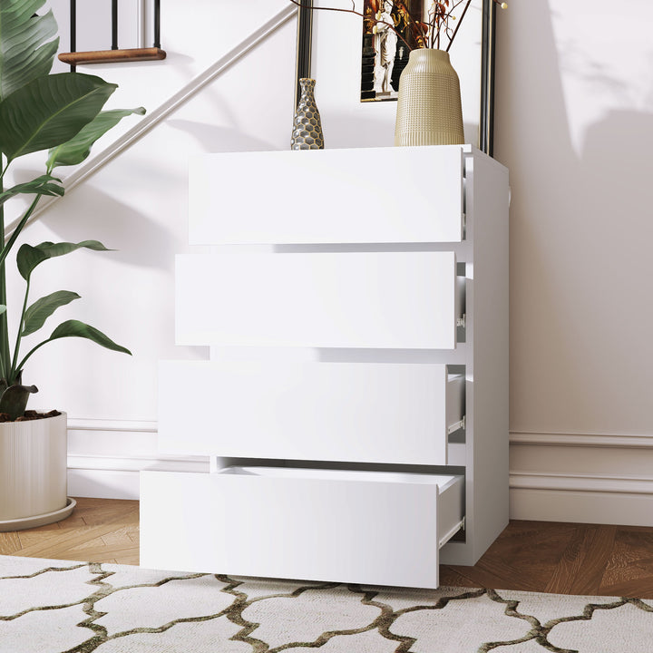 MCL Chest of Drawers, 4-Drawer Storage Cabinets, Modern Dresser, Storage Drawer Unit for Bedroom
