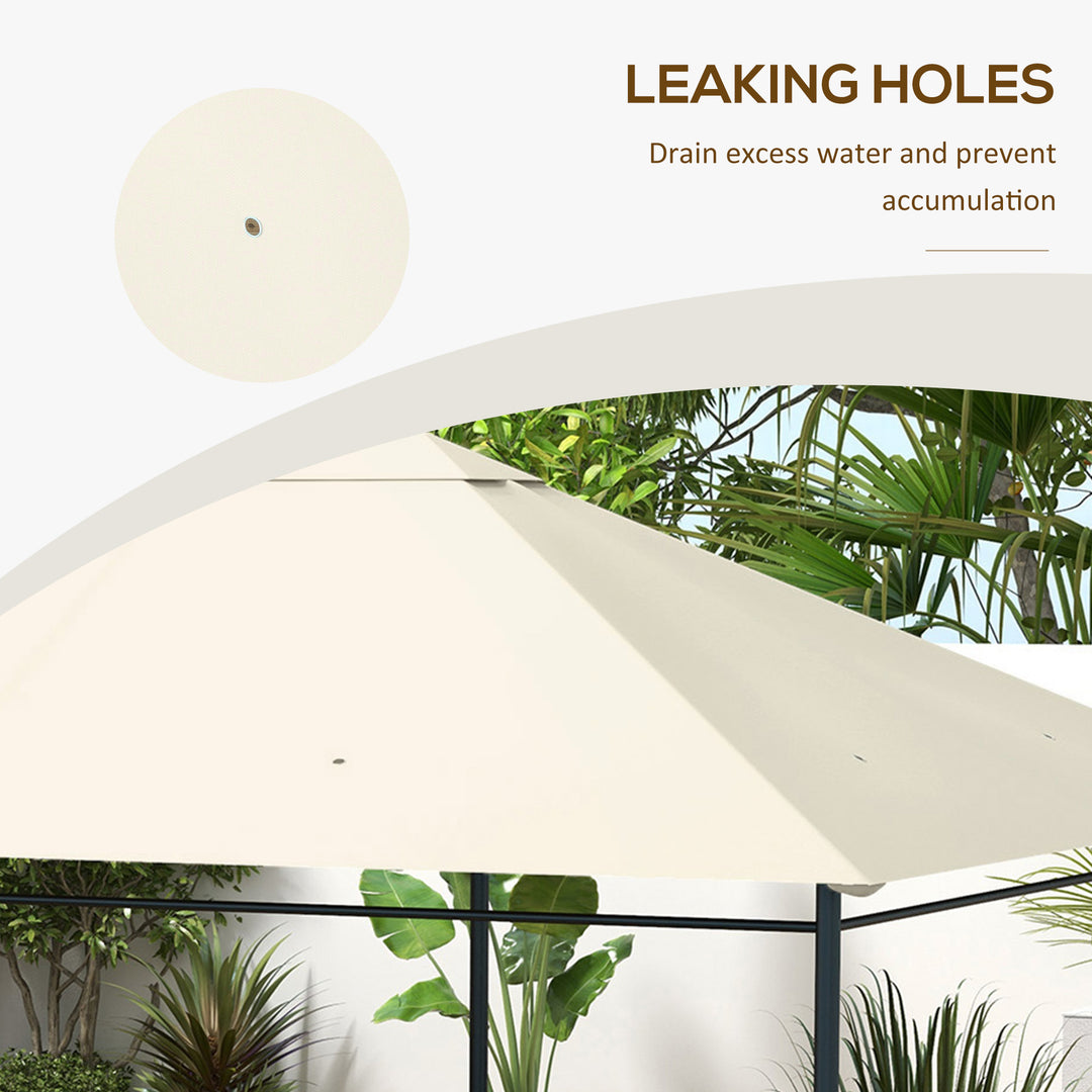 3 x 4m Gazebo Canopy Replacement Cover, Gazebo Roof Replacement (TOP C