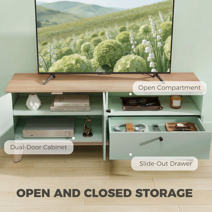 TV Stand Cabinet for Television up to 36 Inch, Modern TV Unit with 2 D