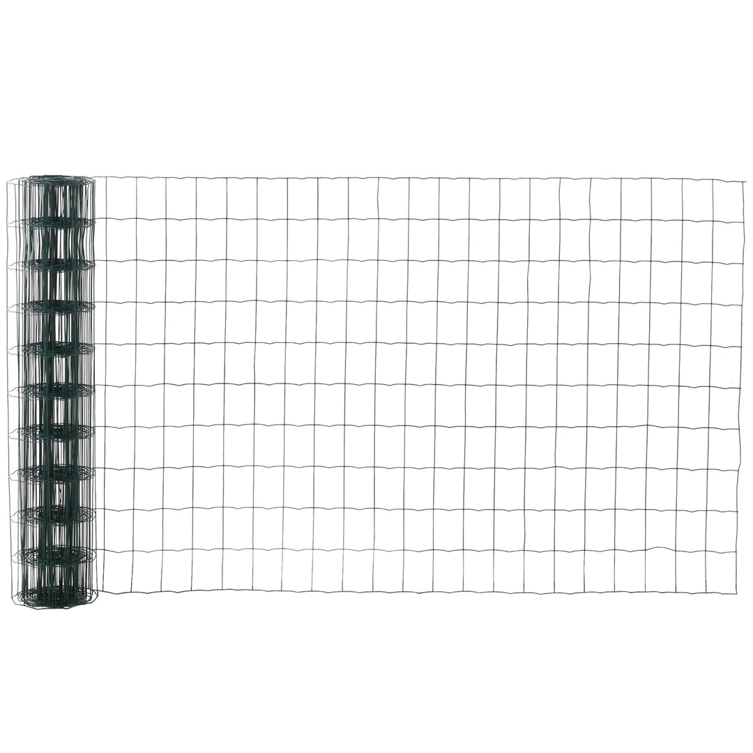 1M x 10M Chicken Wire Mesh Roll Rabbit Poultry Animal Fence PVC Coated Steel Metal Garden Netting Fencing