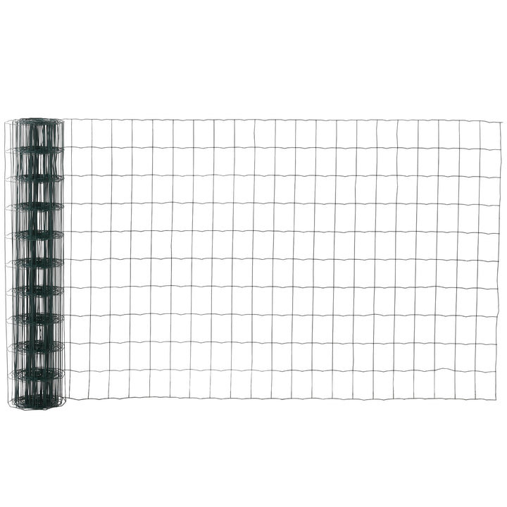 1M x 10M Chicken Wire Mesh Roll Rabbit Poultry Animal Fence PVC Coated Steel Metal Garden Netting Fencing
