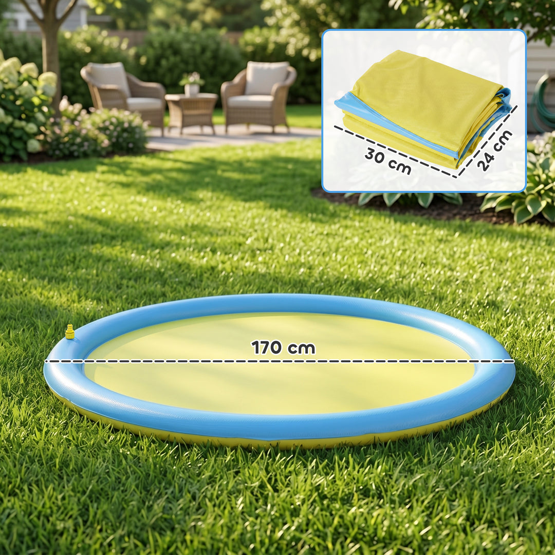 Dog Splash Pad for Garden, Patio, Summer Fun, 170 cm