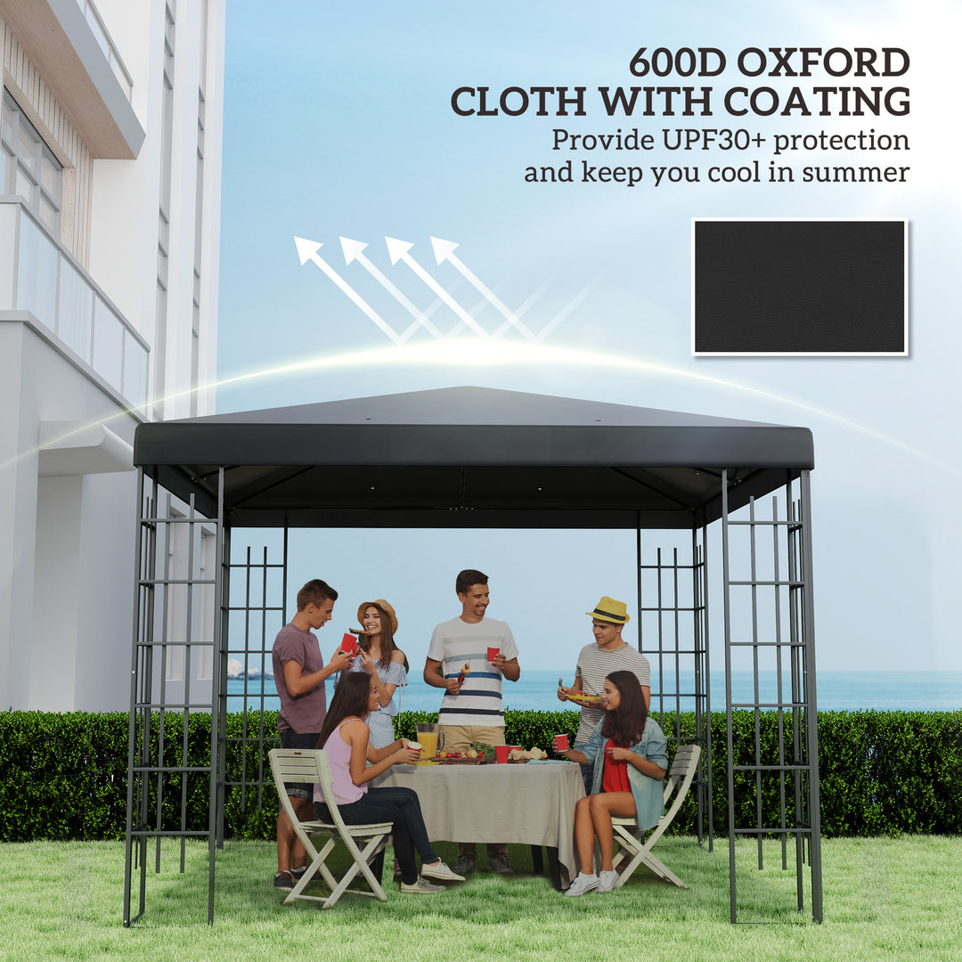 3 x 3(m) Gazebo Frame Replacement - Black