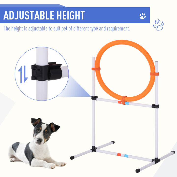 Dog Agility Equipment Training Set Carry Bag Adjustable (Pole + Hoop + Hurdle+Tunnel + Pause Box)